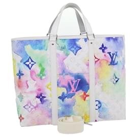 LOUIS VUITTON Borsa Tote Weekend Monogram Acqua Multicolore M45754 Auth 29500S