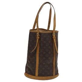LOUIS VUITTON Monogram Bucket GM Schultertasche M42236 LV Auth BD185
