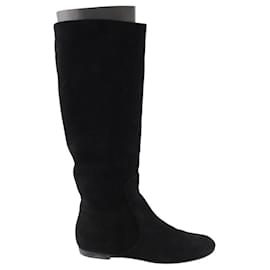 Giuseppe Zanotti Stiefel aus schwarzem Wildleder