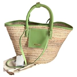 Jacquemus Grande Cesta in Paglia Verde