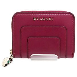 Bulgari Monedero Serpenti Bvlgari en rojo vino