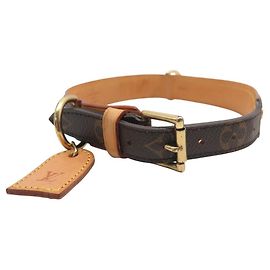 HUNDEHALSBAND LOUIS VUITTON BAXTER GM M58070 AUS MONOGRAMM-LEINEN