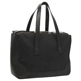 Céline Borsa a mano in tela Macadam Celine C nera argento autentica bs24420