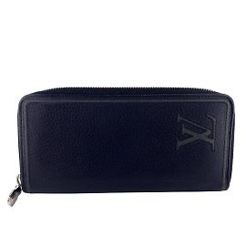 Portafoglio lungo in pelle Taurillon nera Louis Vuitton