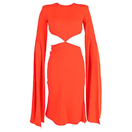 Autre Marque Vestido Cutout Efecto Cape de Alex Perry en poliéster rojo