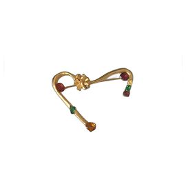 Spilla multi pietre Christian Lacroix Oro