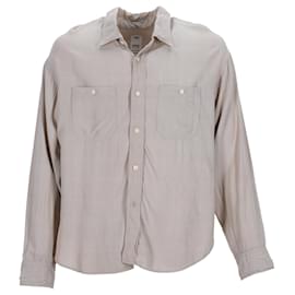 Camicia con bottoni dettagliata Visvim Pocket in rayon beige - visvim