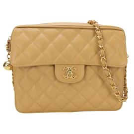Borsa a spalla beige Chanel