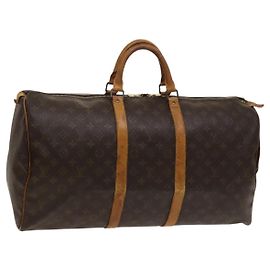 LOUIS VUITTON Monogram Keepall 55 Borsa Boston M41424 LV Auth 118042