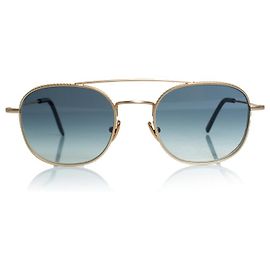 Autre Marque L.G.R., gafas de sol de metal dorado Alagi