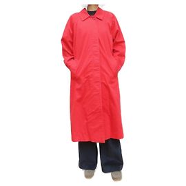 Abrigo Impermeable Burberry Rojo de Gabardina de Algodón