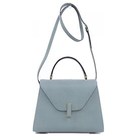 Borsa in pelle blu Valextra