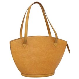 LOUIS VUITTON Epi Saint Jacques Borsa Shopping a Spalla Gialla M52269 Auth sw321