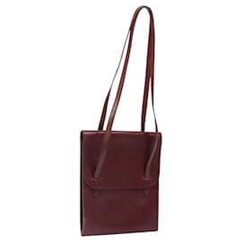 Borsa a spalla HERMES in pelle rossa Auth bs24478 - Hermès
