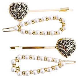 Stupendo set quattro forcine gioiello per capelli DOLCE & GABBANA "Devotion"