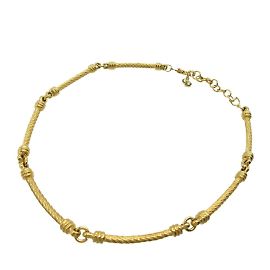 Collana choker in metallo dorato Christian Dior