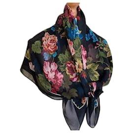 Gerard Darel Seidenschal aus Chiffon Blumenmuster