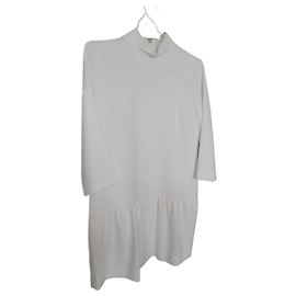 Abito bianco a collo alto Sandro S/36