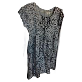 Weißes Blumenkleid Gérard Darel S/36 - Gerard Darel