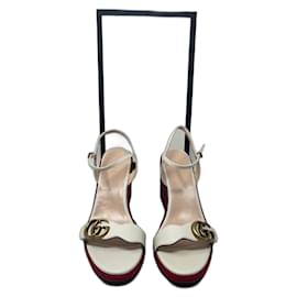 Espadrillas Gucci Marmont GG Senape Pelle