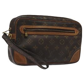 LOUIS VUITTON Monogram Marly Dragonne GM Clutch Bag M51825 LV Auth am8083