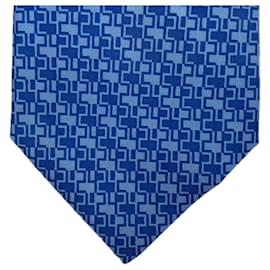 Hermès Silk Tie Blue Le Mans 24 Edition
