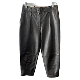 Hallhuber Lederhose Dunkelrot