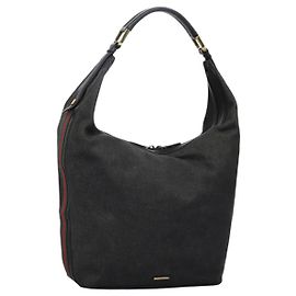 Borsa a spalla GUCCI Web Sherry Line in denim nero rosso verde 73884 Auth am8160