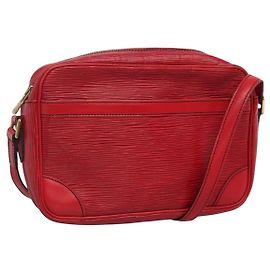 LOUIS VUITTON Borsa a Spalla Epi Trocadero 23 Rossa M52307 LV Auth ep8670
