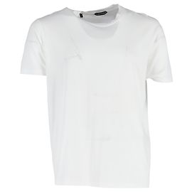 T-shirt in jersey slim-fit Tom Ford in cotone bianco