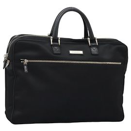 Borsa da lavoro BURBERRY in nylon nero argento autentica ti2998