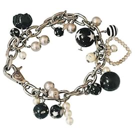 Bracciale DOLCE & GABBANA acciaio con perle cuore rosa argento - Dolce & Gabbana