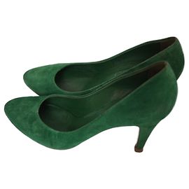 Décolleté Casadei Verdi in Pelle di Cervo