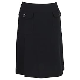 Falda hasta la rodilla Max Mara en poliéster negro
