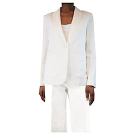 Bonpoint Weißer einreihiger Blazer - Größe UK 6