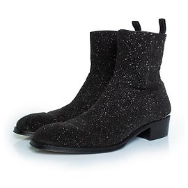 Botines de purpurina negros Alexander McQueen