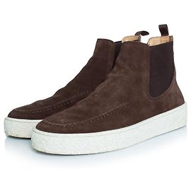 Autre Marque Botas Chelsea altas de ante en marrón Posa