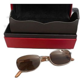 OCCHIALI DA SOLE CARTIER GIVERNY PALISSANDRO BRETEUIL IN PLATINO