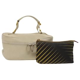 Pochette in pelle nylon 2Set Nero Beige Auth bs24715 - Gucci