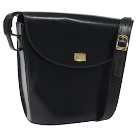BALLY Borsa a Spalla in Pelle Nera e Oro Auth BA1419 - Bally