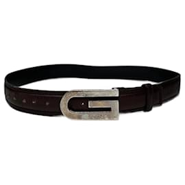 Vintage Gucci Ledergürtel braun
