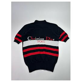 Polo vintage de Dior negro rojo blanco