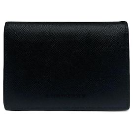 Tarjetero de cuero vintage de Burberry negro
