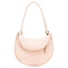 Bottega Veneta Piccolo Hobo Gemelli Intrecciato in Nappa Rosa