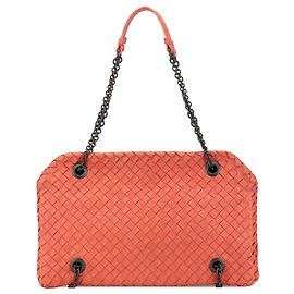 Bottega Veneta Pink Nappa Intrecciato Duo Schultertasche