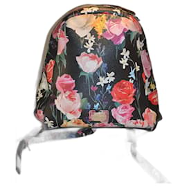 Zaino Blumarine con fantasia floreale in ecopelle