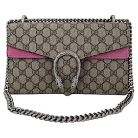Borsa a mano Gucci Dionysos in scamosciato rosa