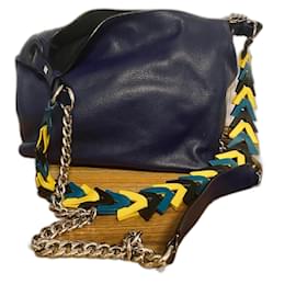 Borsa a secchiello Loewe blu navy
