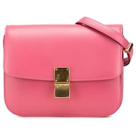 Celine Rosa Medio Pelle di Vitello Scatola Classica - Céline
