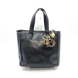 Borsa in pelle nera Christian Dior